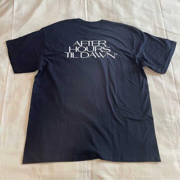 The Weeknd- Black Unisex After-Hours Til Dawn Tour Short Sleeve Oversized Tee - Picture 2 of 4